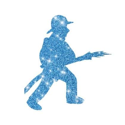 Glitzertattoo Schablone Feuerwehrmann