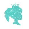 kleine Prinzessin Glitzertattoo Schablone kleine Prinzessin