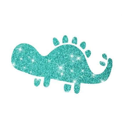 Glitzertattoo Schablone T Rex Spiky 2