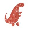 Glitzertattoo Schablone T Rex Yoshi 2
