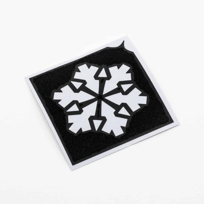 gts-fotos-30 Glitzertatto Shop Schablone Schneeflocke 4 Kita Schablone 3lagig entgittert für Glitzertattoos
