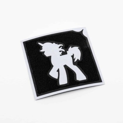 Bambini Einhorn Aisha Glitzertatto Schablone für Glitzer Tattoos