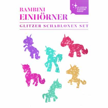 Glitzertattoo Schablonen Set Bambini