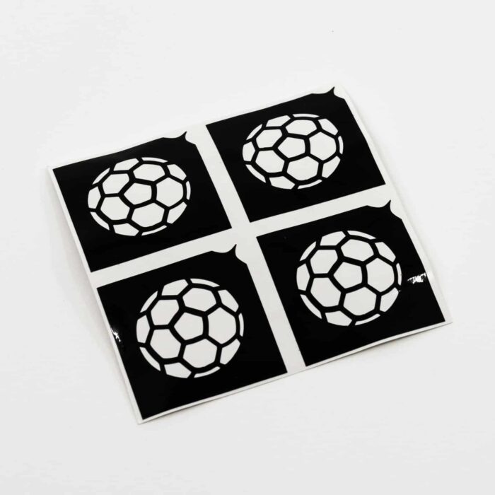 4 Mini Fussball Schablone