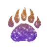 tiere_baeren-tatze Glitzertattoo Schablone Bären Tatze