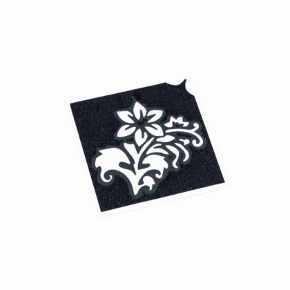 Glitzertattoo Schablone Blumen Strauch