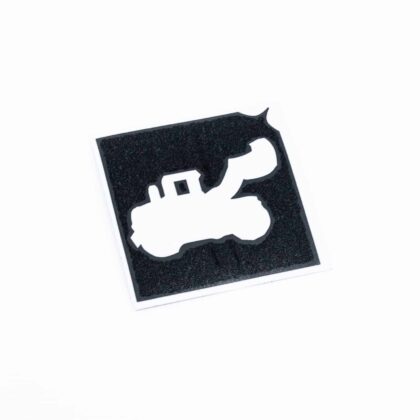 Glitzertattoo Schablone ScBagger Schaufel