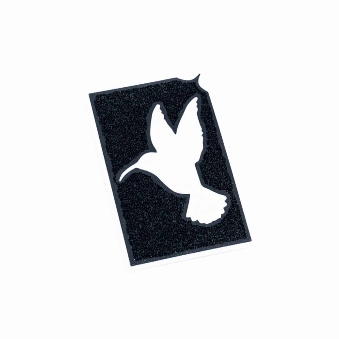 Glitzertattoo Schablone Kolibri