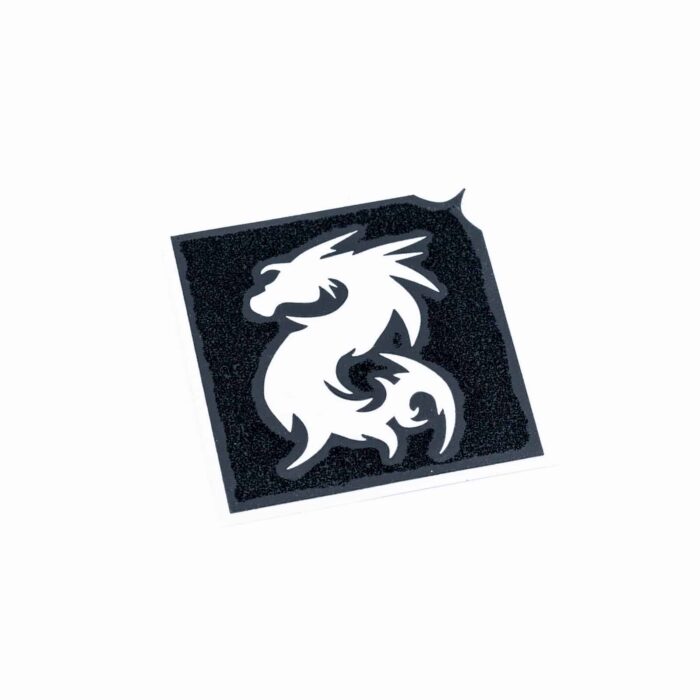 Glitzertattoo Schablone Drachenschlange