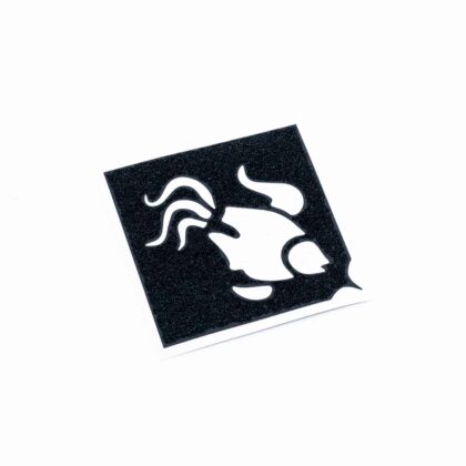 Glitzertattoo Schablone Fisch