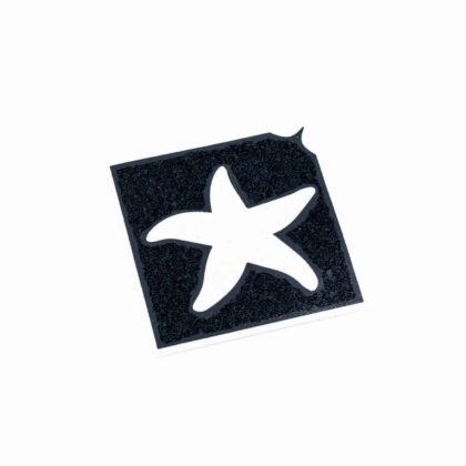 Glitzertattoo Schablone Seestern