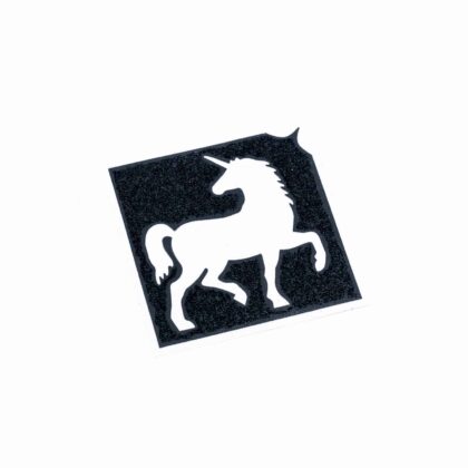 Glitzertattoo Schablone Einhorn