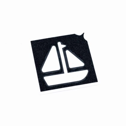 Glitzertattoo Schablone Segelboot