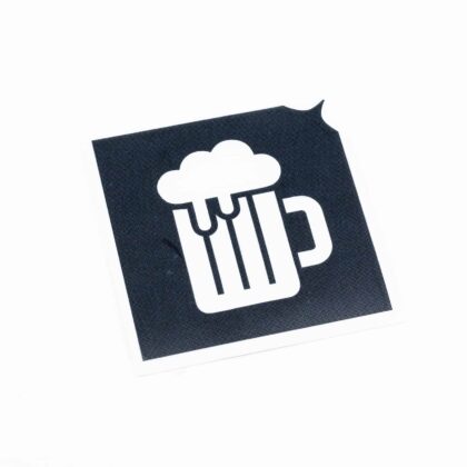 Glitzertattoo Schablone Bierglas Oktoberfest