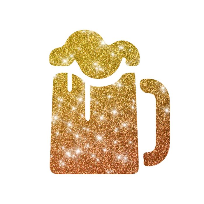 Glitzertattoo Schablone Motiv Bierkrug für den besonderen Anlass Oktoberfest Junggesellen ABSCHIED