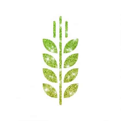 Glitzertattoo Schablone Gerste