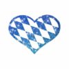heart Bavaria Herz in Bau ein schönes Glitzertattoo Motiv für das Oktoberfest