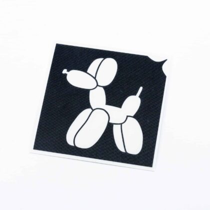 Glitzertaattoo Schablone Hund Balloni