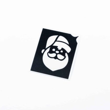 Glitzertattoo Schablone Motto Weihnachtsmann