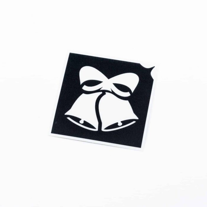 Glocken Glitzertattoo Schablonen