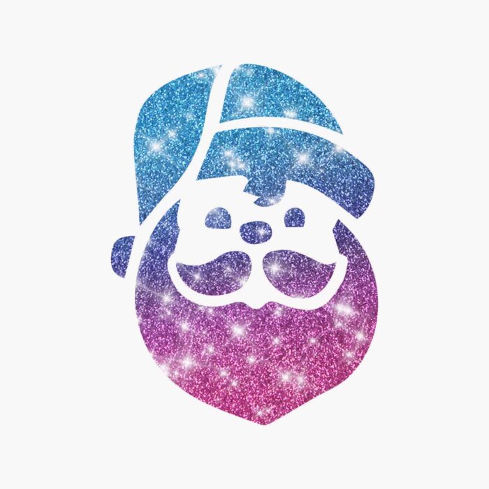 Glitzertattoo Shop Schablone Weihnachtsmann