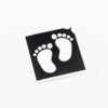 Glitzertattoo Schablone Babyfüsschen