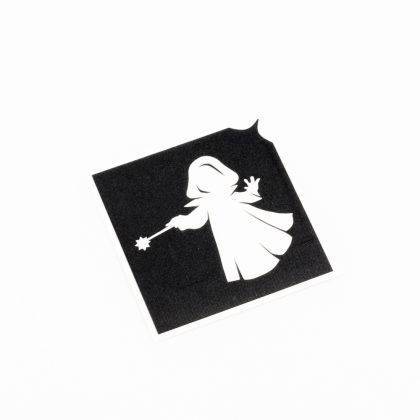 Glitzertattoo Schablone Zauberin