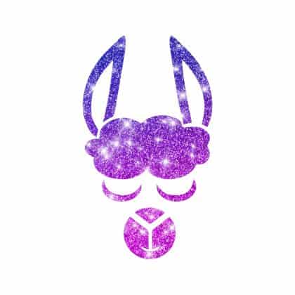 Glitzertattoo Schablone Alpaka Face