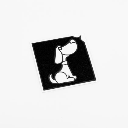 Glitzertattoo SSchablone Hund sitzend