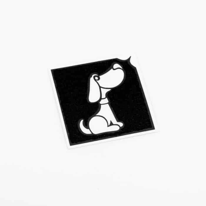 Glitzertattoo SSchablone Hund sitzend