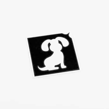 Glitzertattoo Schablone Hund Schlappohren