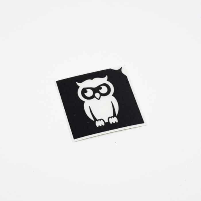 Glitzertattoo Schablone Eule