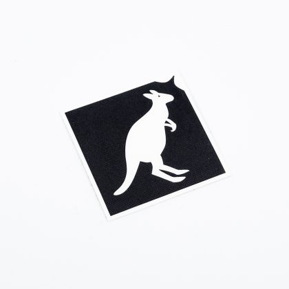 Glitzertattoo Schablone Känguru