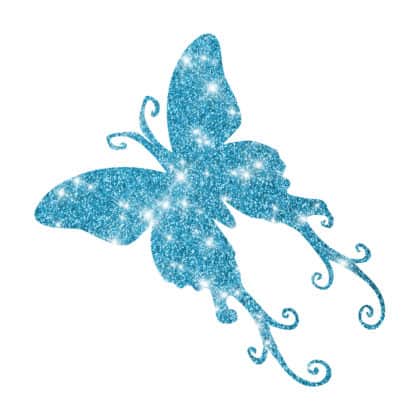 Glitzertattoo Schablone Halloween Schmetterling