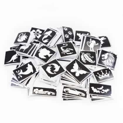 Glitzertattoo Schablonen Set Freie Wahl