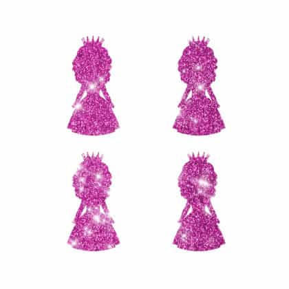 Glitzertattoo Schablone 4 Mini Königin