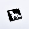 Glitzertattoo Schablone Einhorn