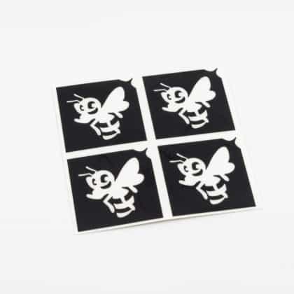 Glitzertattoo Schablone 4 Mini fleißiges Bienchen Glitzertattoo Shop