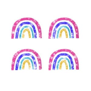 Glitzertattoo-shop 4 Mini Regenbogen