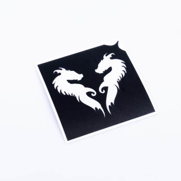 Glitzertatto-shop Drachenherz