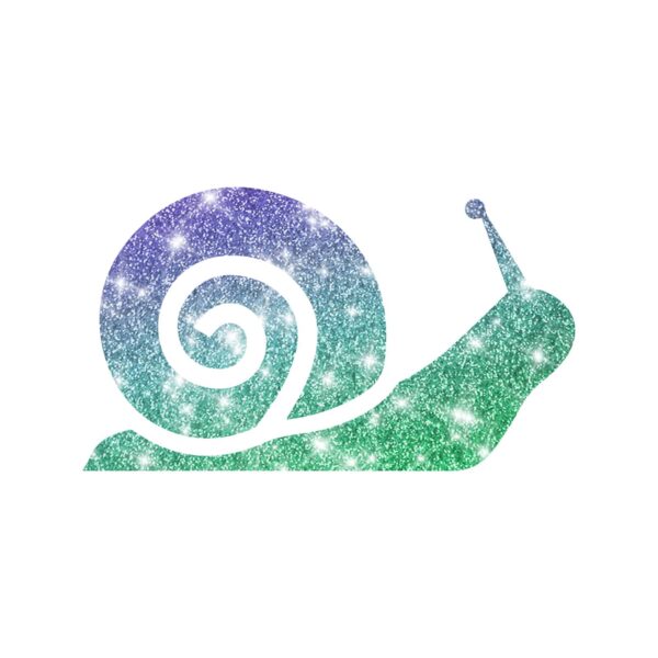 Glitzertattoo Schablone Schnecke Feddy