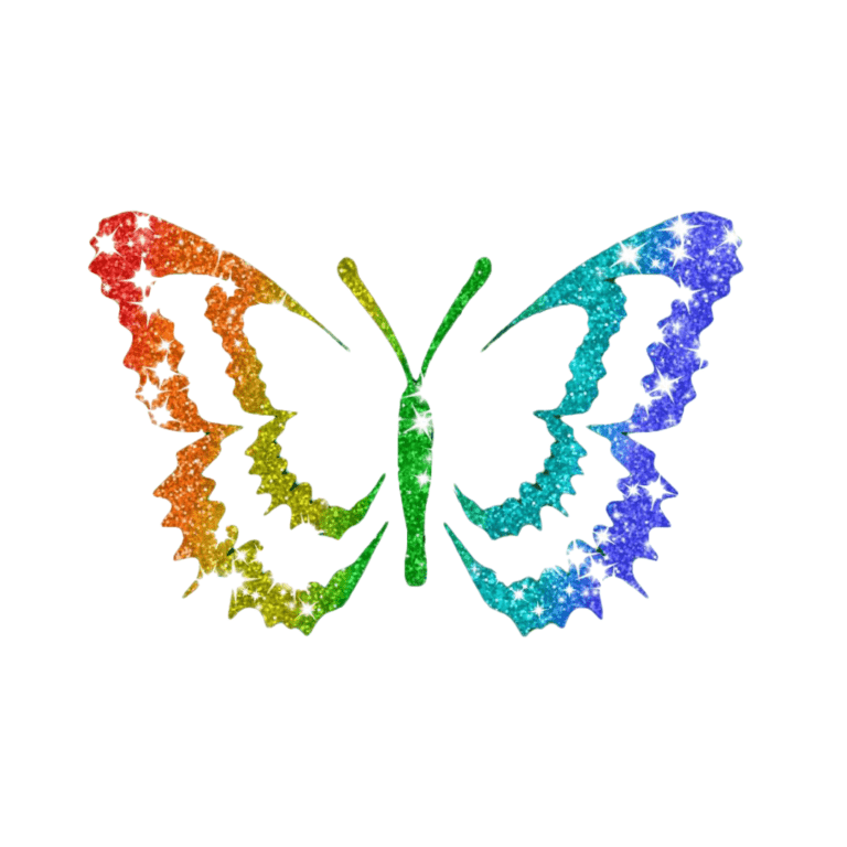 Glitzertattoo Schablone Schmetterling Hypno neu 3-lagig und entgittert