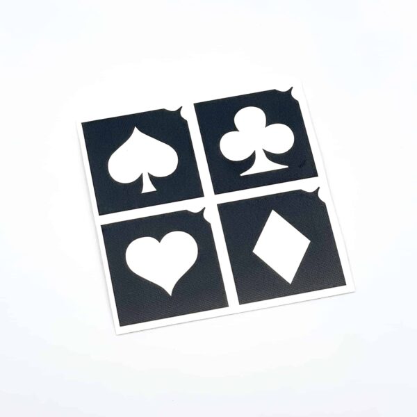 Glitzertattoo-shop Poker Symbole