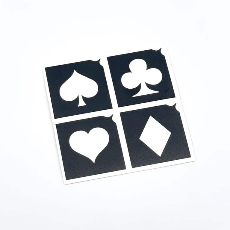 Glitzertattoo-shop Poker Symbole