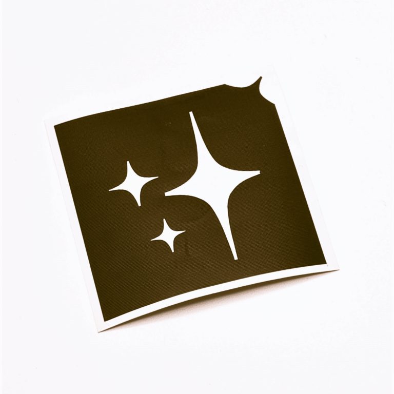 Glitzertattoo Shop Schablone Glitzersterne