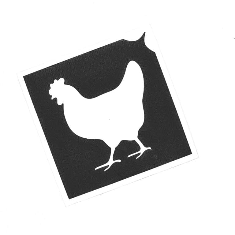 Glitzertatto Shop Hühnchen