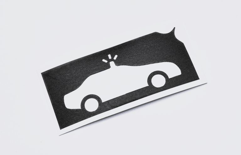 Glitzertattoo Shop Polizeiauto