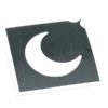 Glitzertattoo Shop Mond Schablone fuer Glitzertattos, 3lagig, entgittert und zugeschnitten