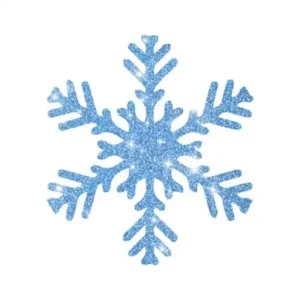 Kita Schneeflocke 2 für Glitzertattoos 3lagig entgittert und zugeschnitten 4,5 x 4,5cm