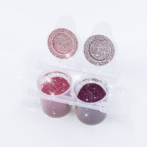 2 x 10gr. Bio Kosmetik Glitzer Rose Pink und Fuchsia